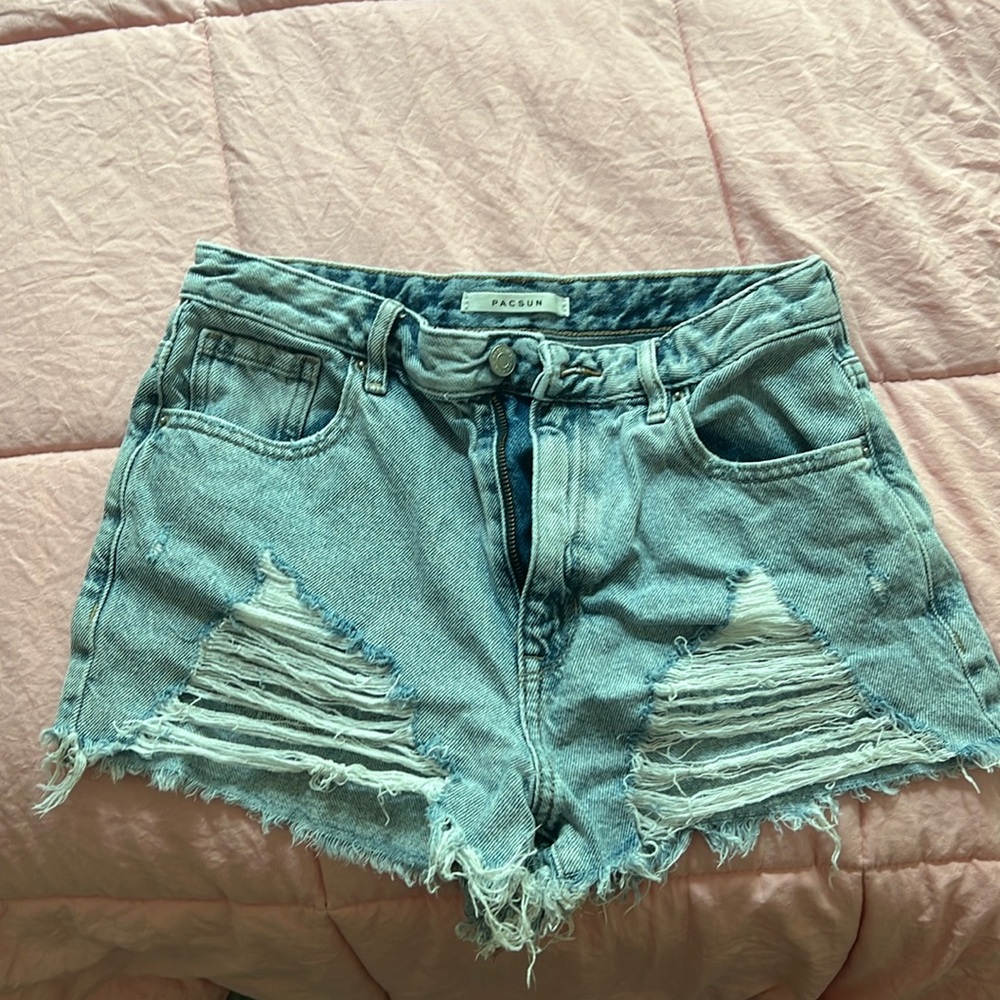 denim shorts